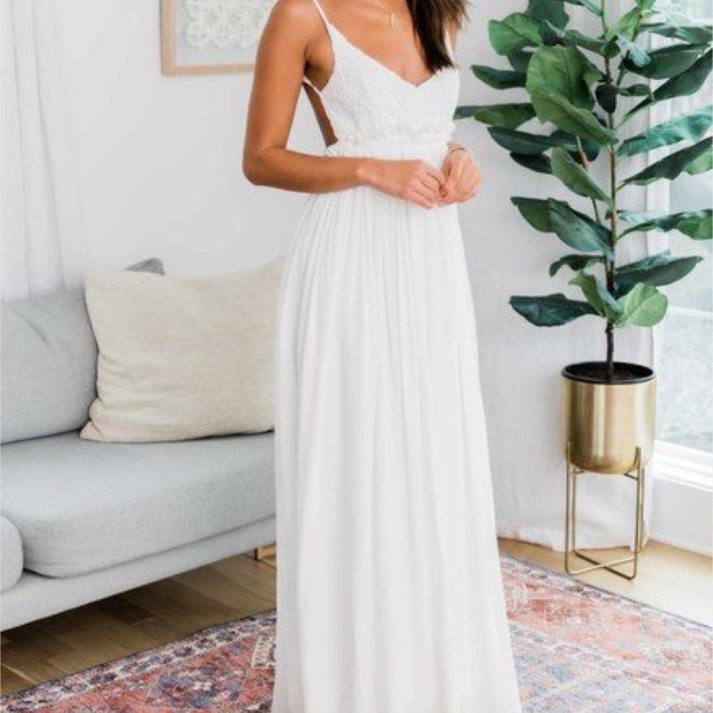 Pink Lily backless maxi dress